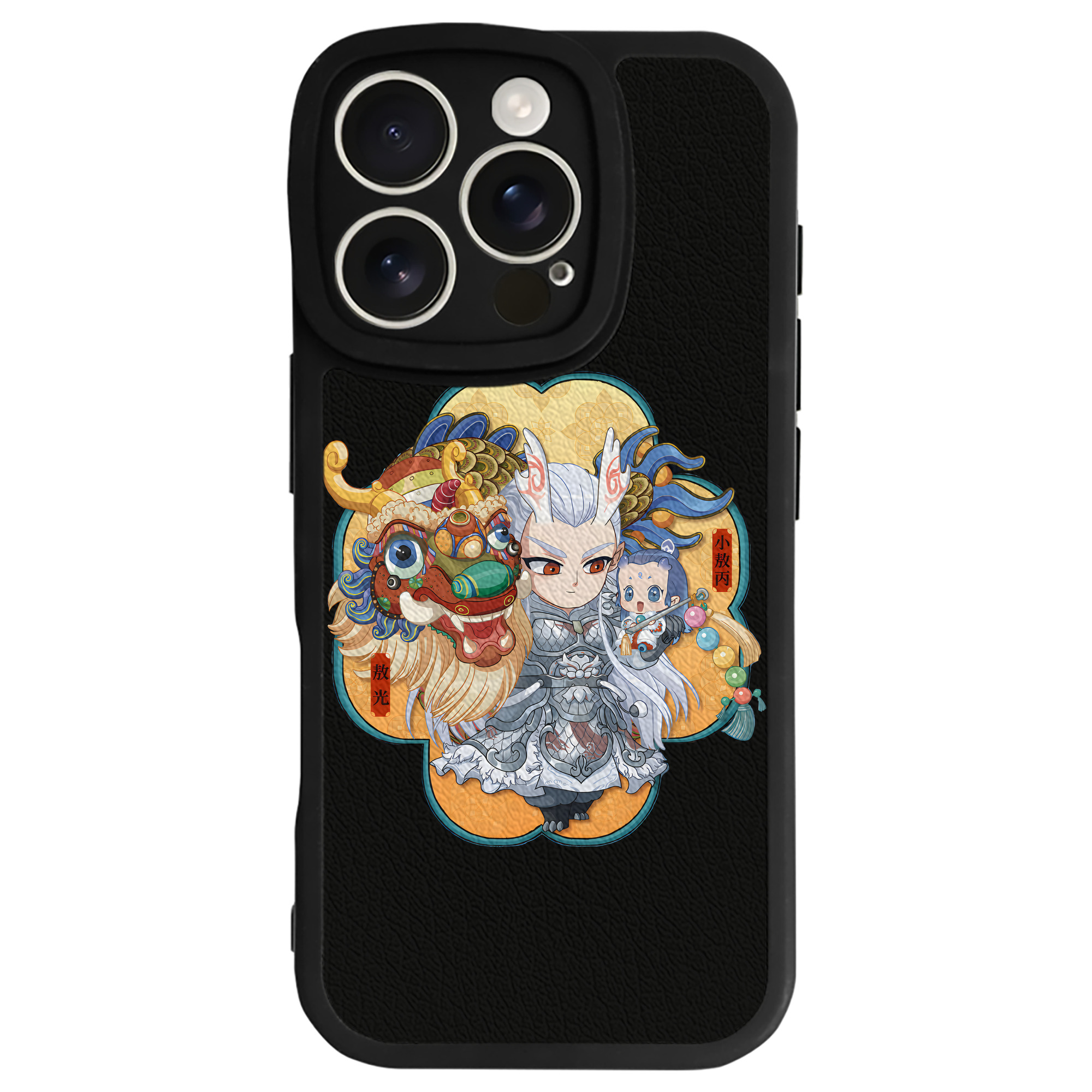 （画像用） Ne Zha 2 ナタ 魔童の大暴れ 【iPhone 16シリーズ対応】シリコンスマホケース（レザー調） 材質：シリコン